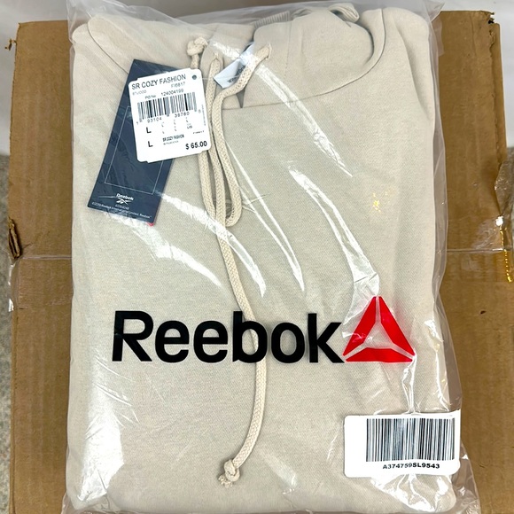 Reebok Womens Studio Cozy Fashion Hoodie Sweatshirt Sharkbite Side Stucc… - Picture 10 of 11